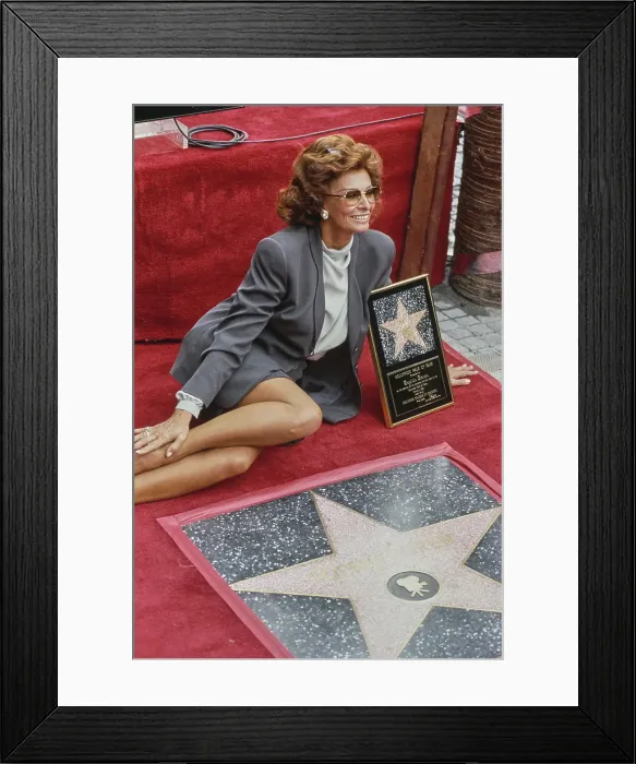 Framed Print : Sophia Loren's Hollywood Walk of Fame Star Ceremony Framed Print : Sophia Loren's Hollywood Walk of Fame Star Ceremony