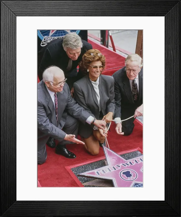 Framed Print : Sophia Loren's Hollywood Walk of Fame Star Ceremony Framed Print : Sophia Loren's Hollywood Walk of Fame Star Ceremony