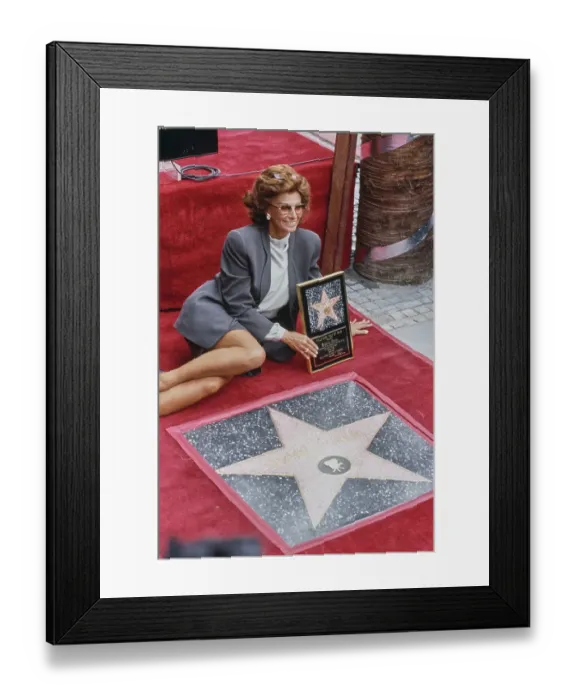 Framed Print : Sophia Loren's Hollywood Walk of Fame Star Ceremony Framed Print : Sophia Loren's Hollywood Walk of Fame Star Ceremony