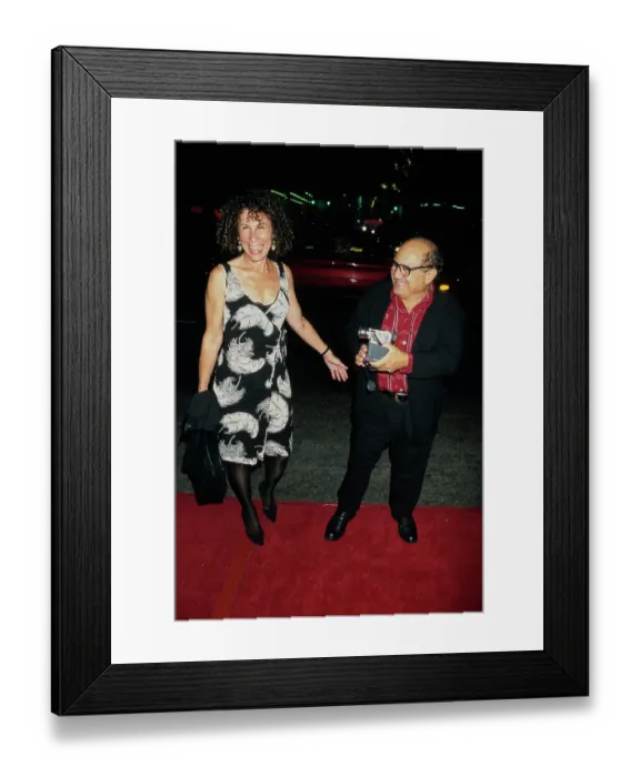 Framed Print : Rhea Pearlman and Danny DeVito Attend L.A. Confidential Premiere Framed Print : Rhea Pearlman and Danny DeVito Attend L.A. Confidential Premiere