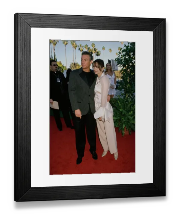 Framed Print : Jean-Claude Van Damme And Gladys Portugues Attend 4th Annual Blockbuster Awards Framed Print : Jean-Claude Van Damme And Gladys Portugues Attend 4th Annual Blockbuster Awards