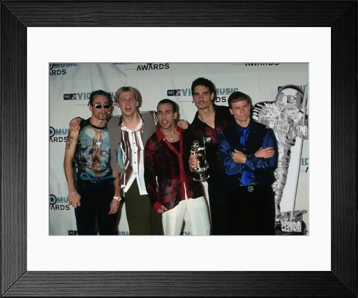 Framed Print : Backstreet Boys Attends 1998 MTV Video Music Awards Framed Print : Backstreet Boys Attends 1998 MTV Video Music Awards