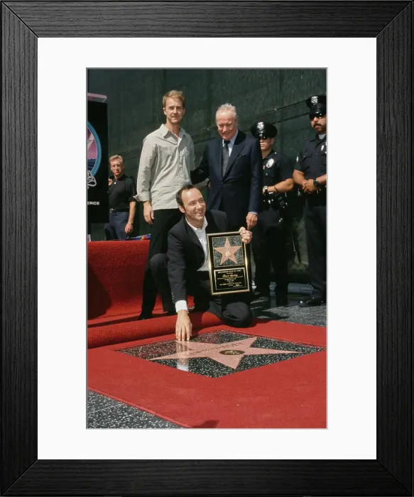 Framed Print : Norton, Spacey And Lemmon During Kevin Spacey's Walk Of Fame Framed Print : Norton, Spacey And Lemmon During Kevin Spacey's Walk Of Fame