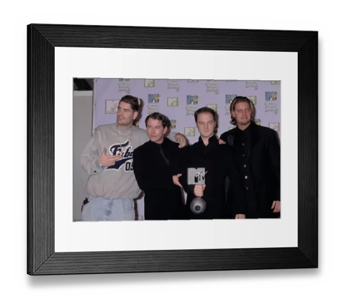 Framed Print : Boyzone Attend 1999 MTV Europe Music Awards Framed Print : Boyzone Attend 1999 MTV Europe Music Awards