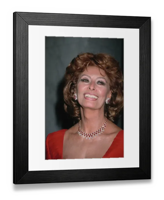 Framed Print : Sophia Loren Attends Costume Designers Guild Awards Gala