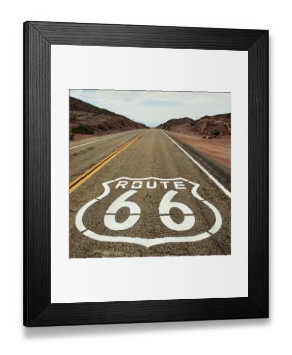 Framed Print : Route 66 sign Framed Print : Route 66 sign