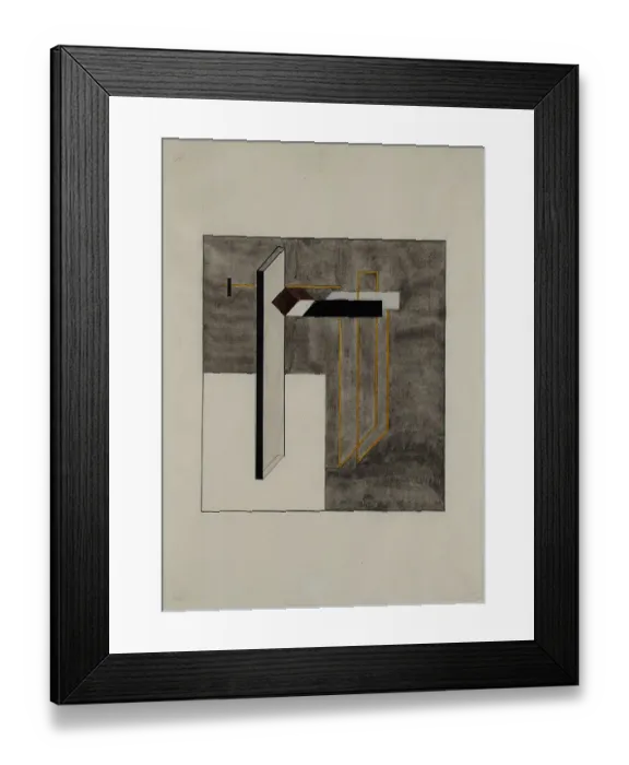 Framed Print : Proun 4B. Artist: Lissitzky, El (1890-1941) Framed Print : Proun 4B. Artist: Lissitzky, El (1890-1941)