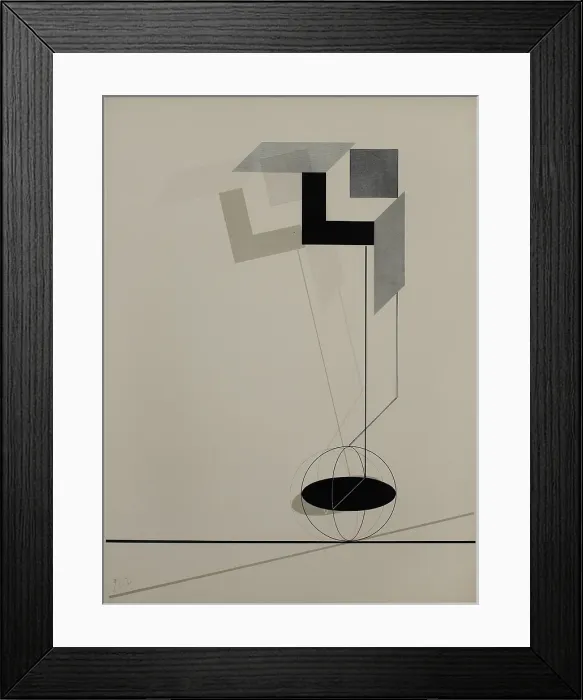 Framed Print : Proun. Artist: Lissitzky, El (1890-1941) Framed Print : Proun. Artist: Lissitzky, El (1890-1941)