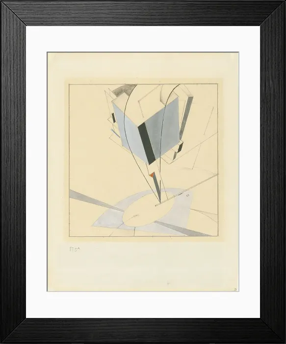 Framed Print : Proun 5. Artist: Lissitzky, El (1890-1941) Framed Print : Proun 5. Artist: Lissitzky, El (1890-1941)
