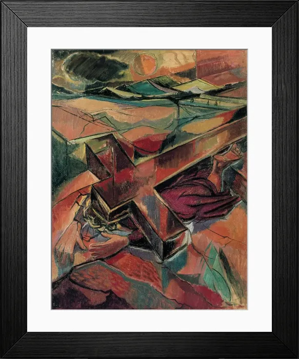 Framed Print : Christ Falling Under The Weight Of The Cross Framed Print : Christ Falling Under The Weight Of The Cross
