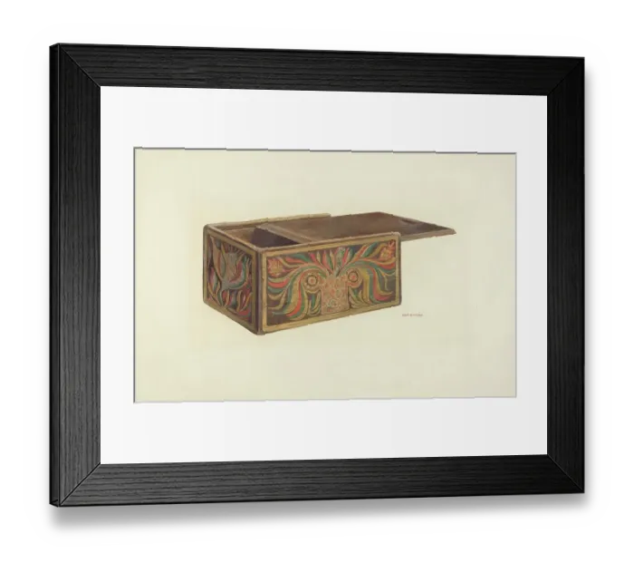 Framed Print : Decorated Box Framed Print : Decorated Box