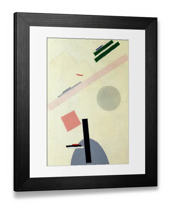 Framed Print : Suprematist Composition. Artist: Malevich, Kasimir Severinovich (1878-1935) Framed Print : Suprematist Composition. Artist: Malevich, Kasimir Severinovich (1878-1935)
