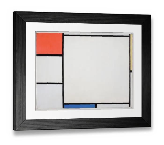 Framed Print : Composition With Red Framed Print : Composition With Red