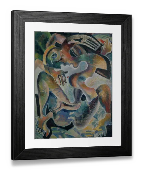 Framed Print : Nude in a Abstraction, 1926. Artist: Baranov-Rossiné, Vladimir Davidovich (1888-1942) Framed Print : Nude in a Abstraction, 1926. Artist: Baranov-Rossiné, Vladimir Davidovich (1888-1942)
