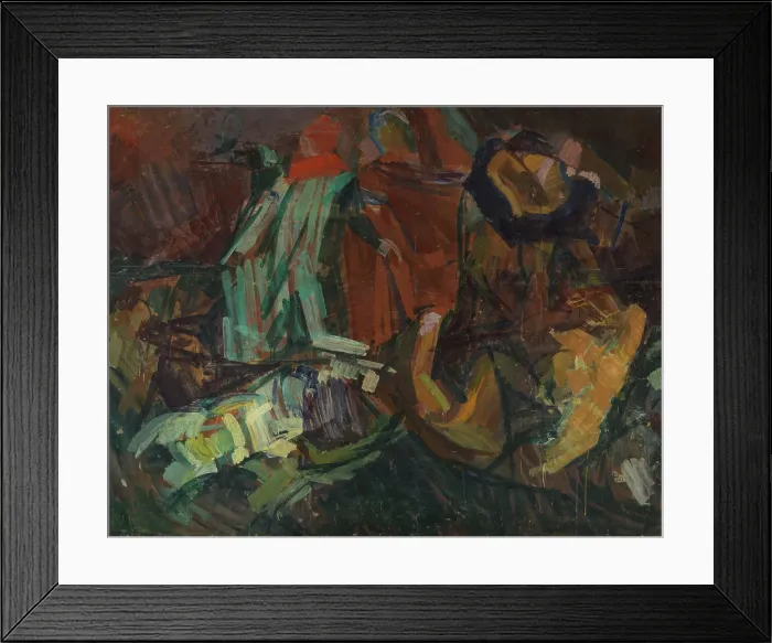 Framed Print : Composition Sketch After Delacroix: Dante And Vergil Framed Print : Composition Sketch After Delacroix: Dante And Vergil