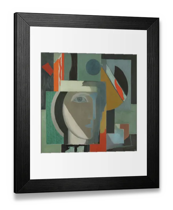Framed Print : Composition With A Head