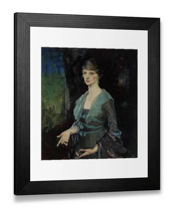 Framed Print : Portrait Of Mrs. Alfred L. Becker (Née Eulabee Dix) (Recto) Framed Print : Portrait Of Mrs. Alfred L. Becker (Née Eulabee Dix) (Recto)