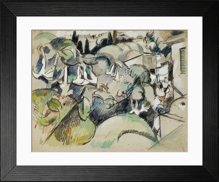 Framed Print : Bermuda, 1917. Creator: Albert Gleizes. (Photo by Heritage Art / Heritage