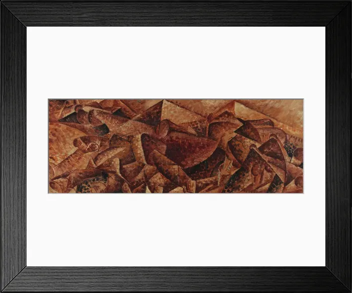 Framed Print : Dinamismo Plastico - Cavallo + Caseggiato Framed Print : Dinamismo Plastico - Cavallo + Caseggiato