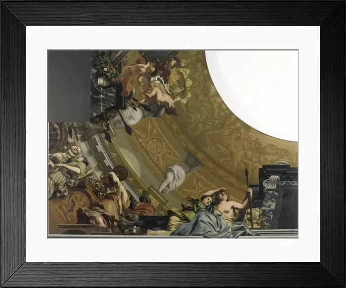 Framed Print : Ceiling Painting With Diana And Her Companions Framed Print : Ceiling Painting With Diana And Her Companions