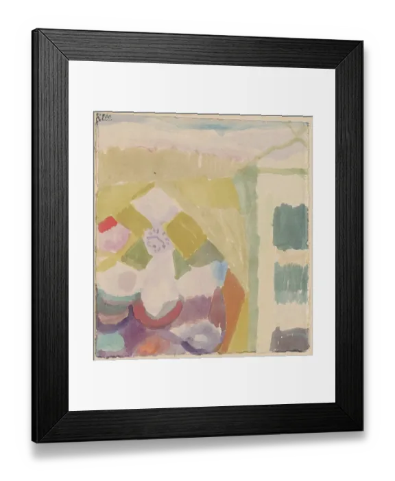 Framed Print : Interieur Mit Der Uhr (Interior With The Clock) Framed Print : Interieur Mit Der Uhr (Interior With The Clock)