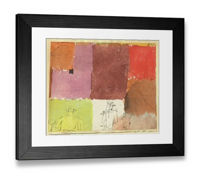 Framed Print : Composition With Figures