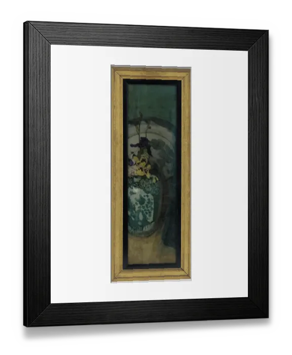 Framed Print : The Blue Girl (Fragment): Purple And Blue