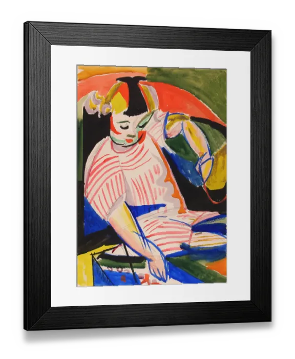 Framed Print : Child, 1914-1916. Artist Henry Lyman Saÿen Framed Print : Child, 1914-1916. Artist Henry Lyman Saÿen