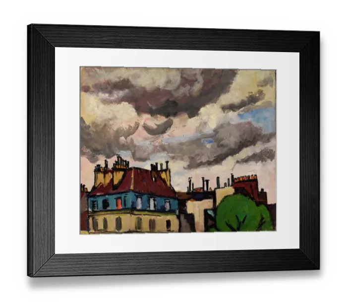 Framed Print : Rooftops And Clouds Framed Print : Rooftops And Clouds