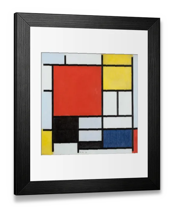 Framed Print : Composition With Large Red Plane Framed Print : Composition With Large Red Plane