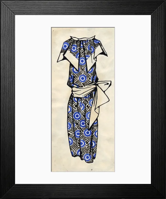Framed Print : Design For A Dress Framed Print : Design For A Dress