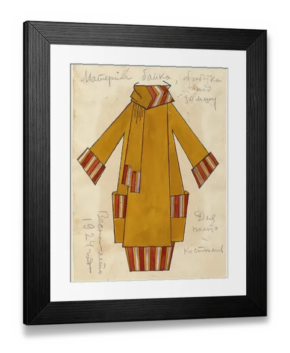 Framed Print : Design For A Dress
