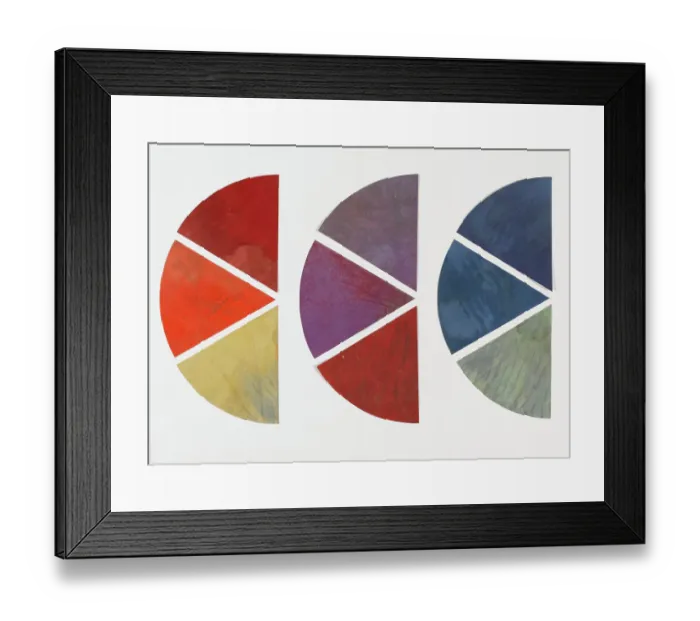 Framed Print : Neuf elements De Cercle Chromatique Framed Print : Neuf elements De Cercle Chromatique