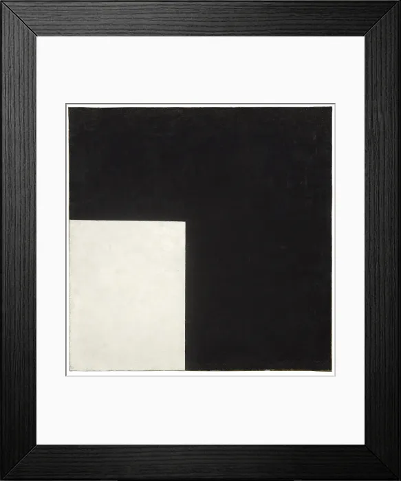 Framed Print : Black And White Suprematist Composition Framed Print : Black And White Suprematist Composition