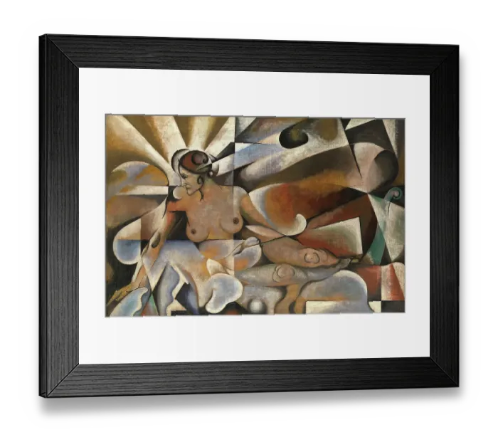 Framed Print : Femme Cubiste Framed Print : Femme Cubiste