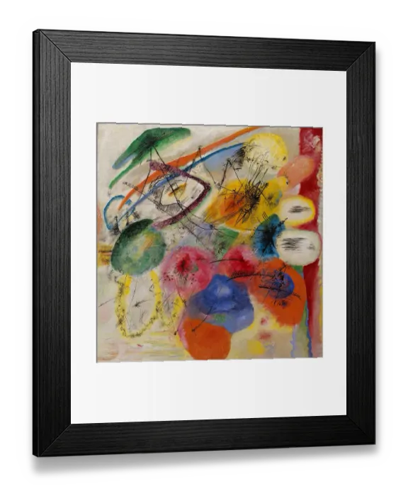 Framed Print : Black Lines (Schwarze Linien)