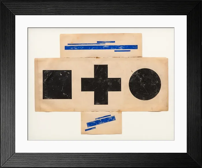 Framed Print : Suprematist Pattern, ca 1921