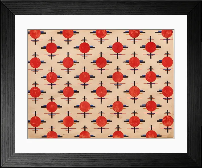 Framed Print : Suprematist Pattern Fabric design, ca 1921 Framed Print : Suprematist Pattern Fabric design, ca 1921