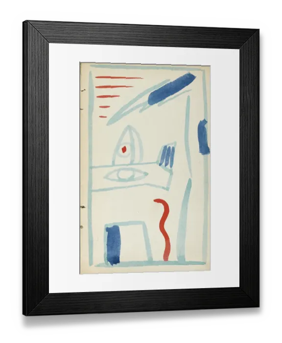 Framed Print : Illustration for The Mares milk by David Burlyuk and others, 1914 Framed Print : Illustration for The Mares milk by David Burlyuk and others, 1914