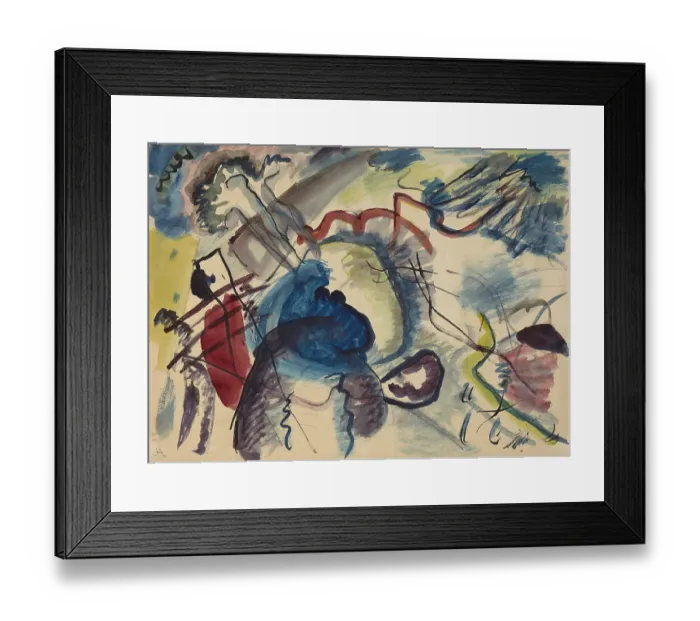 Framed Print : Sketch for Painting with White Border (Entwurf zum Bild mit weissem Rand), 1913 Framed Print : Sketch for Painting with White Border (Entwurf zum Bild mit weissem Rand), 1913