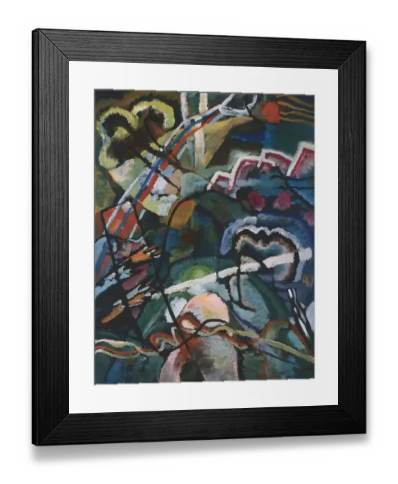 Framed Print : Sketch I for Painting with White Border (Entwurf I zum Bild mit weissem Rand), 1913 Framed Print : Sketch I for Painting with White Border (Entwurf I zum Bild mit weissem Rand), 1913