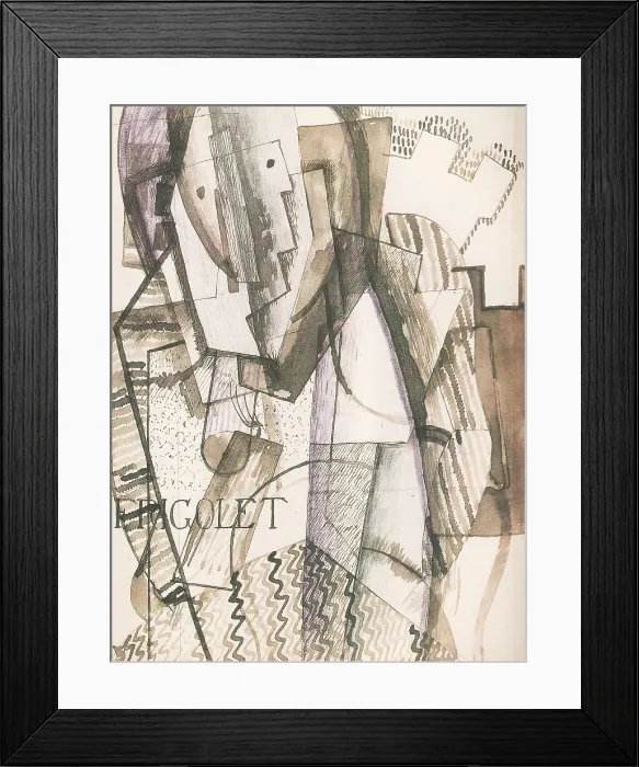 Framed Print : Postava pred hradbami, 1916 Framed Print : Postava pred hradbami, 1916