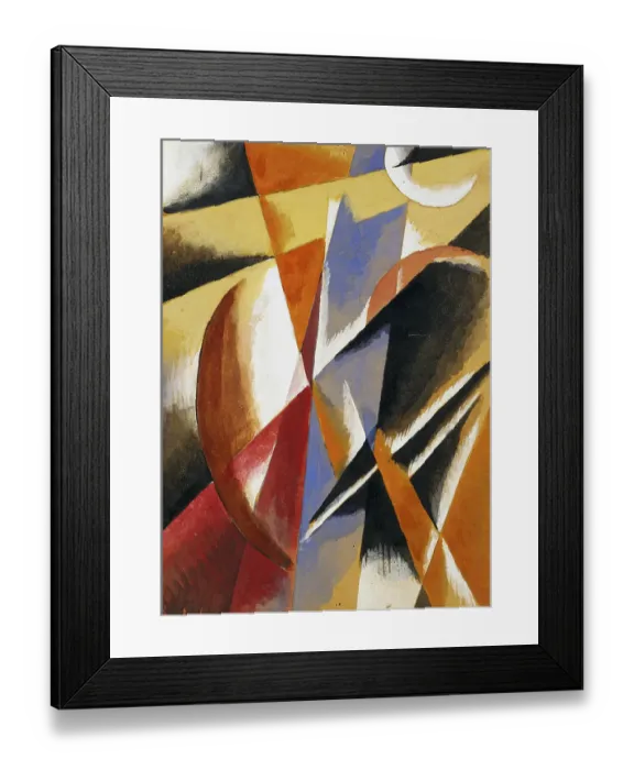 Framed Print : Composition. Artist: Popova, Lyubov Sergeyevna (1889-1924) Framed Print : Composition. Artist: Popova, Lyubov Sergeyevna (1889-1924)