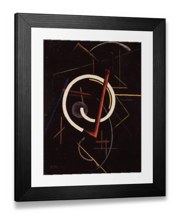 Framed Print : Linear structure, 1922. Found in the collection of the State Tretyakov Gallery, Moscow