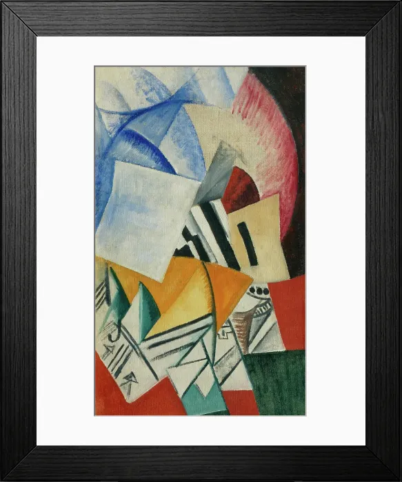 Framed Print : The Cupboard, 1918. Artist: Rozanova, Olga Vladimirovna (1886-1918) Framed Print : The Cupboard, 1918. Artist: Rozanova, Olga Vladimirovna (1886-1918)
