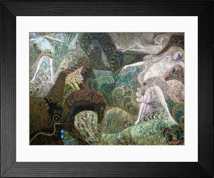 Framed Print : Sea Bottom, late 19th or early 20th century. Artist: Vasily Ivanovich Denisov