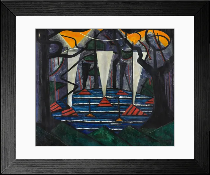 Framed Print : Composition No 23. Artist: Heemskerck van Beest, Jacoba van (1876-1923)