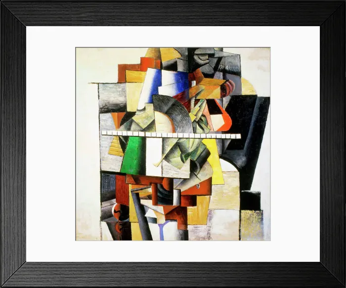 Framed Print : Portrait of Mikhail Matyushin, 1913. Artist: Kazimir Malevich Framed Print : Portrait of Mikhail Matyushin, 1913. Artist: Kazimir Malevich