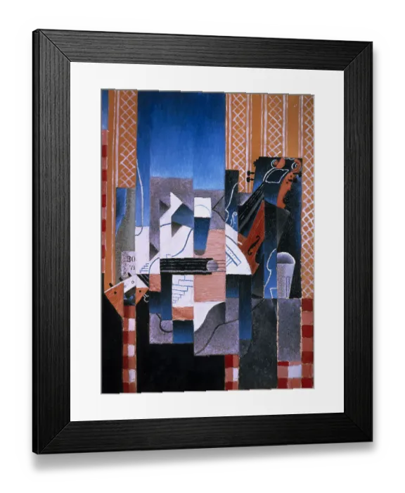 Framed Print : Violin and Guitar, 1913. Artist: Gris, Juan (1887-1927) Framed Print : Violin and Guitar, 1913. Artist: Gris, Juan (1887-1927)