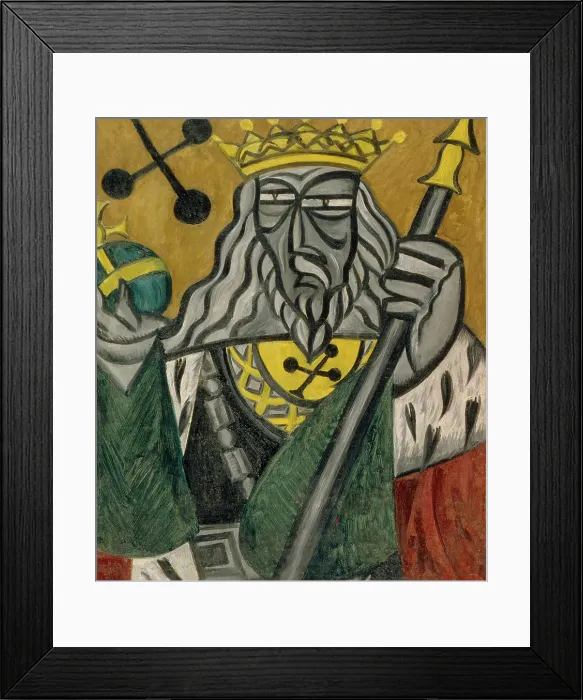 Framed Print : King of clubs, 1915. Artist: Rozanova, Olga Vladimirovna (1886-1918) Framed Print : King of clubs, 1915. Artist: Rozanova, Olga Vladimirovna (1886-1918)
